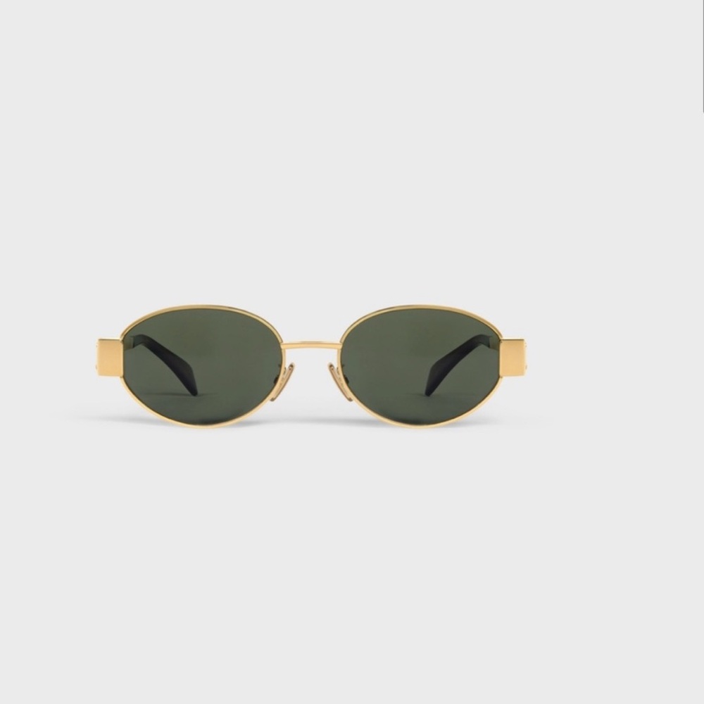 Celine metal triomphe sunglasses worn once -